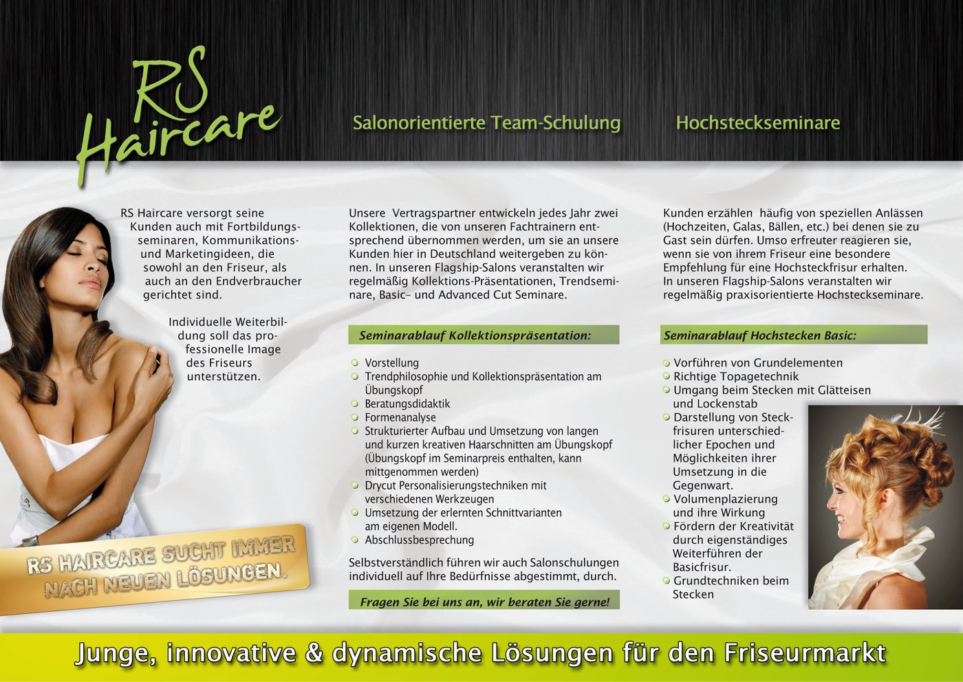 RS Haircare Flyer 6-Seiter Wickelfalz – Innenseite